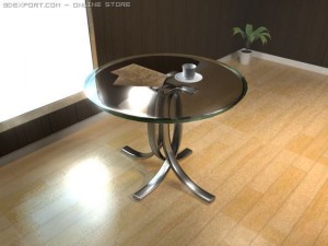 table glasses 3D Model