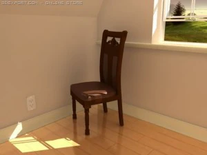 cadeira real Modelo 3D