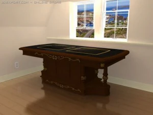 meja kerajaan Model 3D