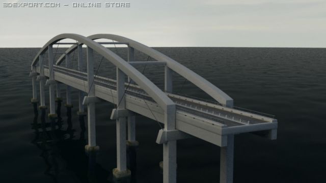 bridge 3D 모델 .c4d .max .obj .3ds .fbx .stl .blend 