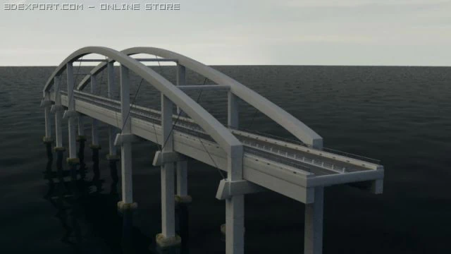 bridge 3D Model .c4d .max .obj .3ds .fbx .stl .blend 