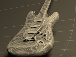 guitar Modelo 3D
