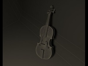violin Modelo 3D