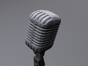 retro microphone 3D Model