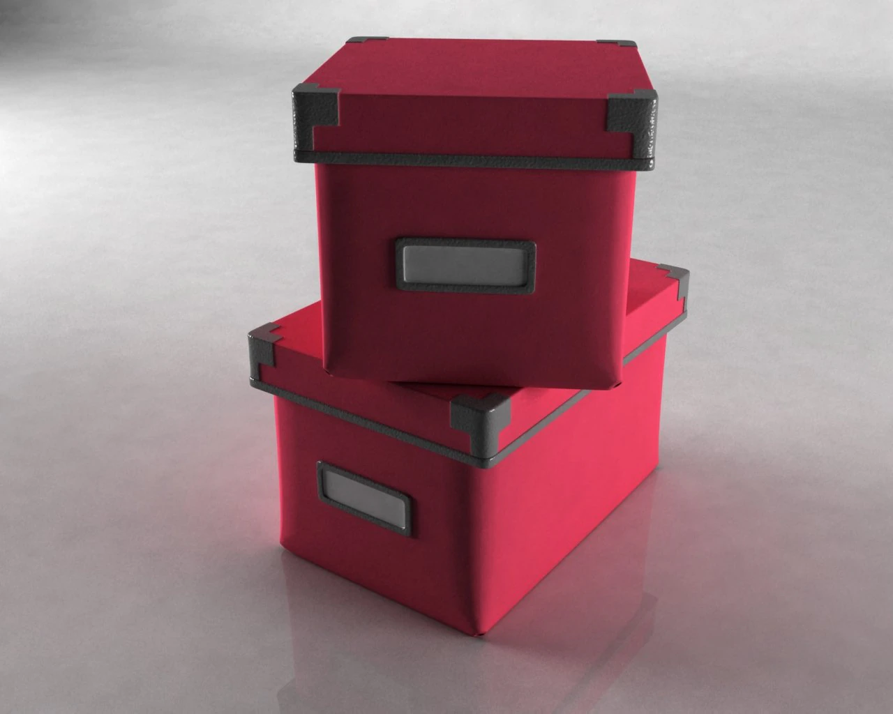 2 boxes 3D Model .c4d .max .obj .3ds .fbx .stl .blend 