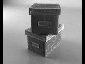 2 boxes 3D Model