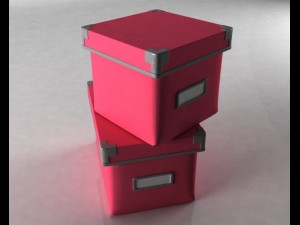 2 boxes 3D Model