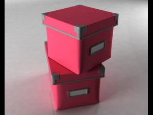 2 boxes 3D Model
