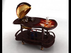 globe bar Modelo 3D