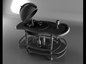 globe bar 3D Model