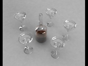 wineglasses Modelo 3D