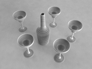 wineglasses 3D Модель