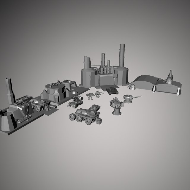 dune Modello 3D .c4d .max .obj .3ds .fbx .stl .blend 