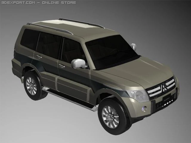 mitsubishipajero 3D Model .c4d .max .obj .3ds .fbx .stl .blend 