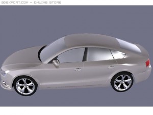 audia5 Modello 3D