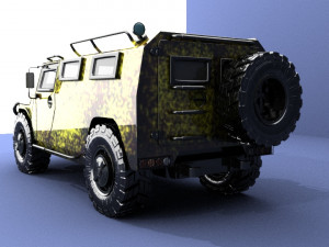 Gaz-2330 3D 모델