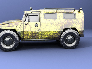 Gaz-2330 3D 모델