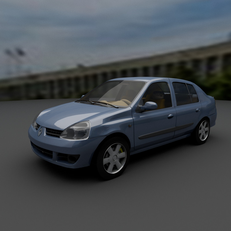 Reno clio Modelo 3D .c4d .max .obj .3ds .fbx .stl .blend