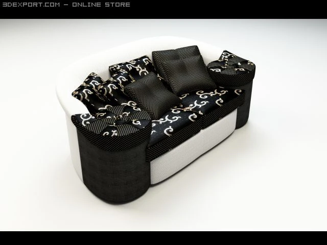 sofa0310 3D Model .c4d .max .obj .3ds .fbx .stl .blend