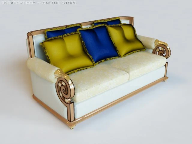 sofa0220 3D Model .c4d .max .obj .3ds .fbx .stl .blend 