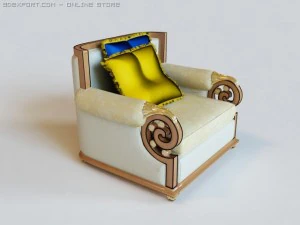 стул0210 3D Модель