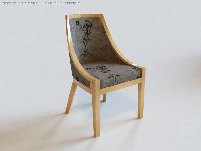 chair03 3D Model .c4d .max .obj .3ds .fbx .stl .blend 