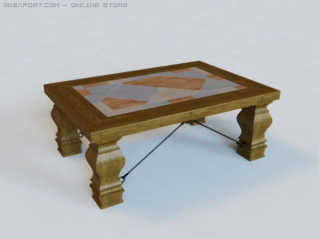 table 3D Model .c4d .max .obj .3ds .fbx .stl .blend 