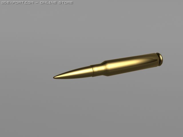 50 cal bullet Modelo 3D .c4d .max .obj .3ds .fbx .stl .blend 