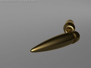 50 cal bullet Modelo 3D