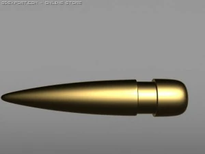 Proiettile da 50 cal Modello 3D