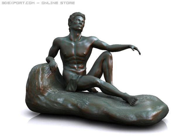 est&aacute;tua Modelo 3D .c4d .max .obj .3ds .fbx .stl .blend 