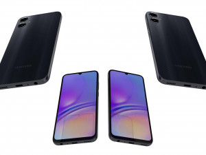 Samsung Galaxy A05 Black 3D Model