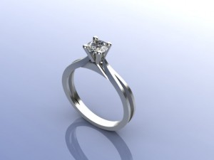 engagement ring 3D-Druckmodell