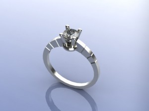 engagement ring 3D-Druckmodell