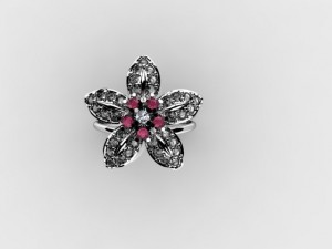 flower ring 3D-Druckmodell
