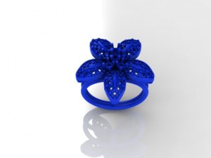 flower ring Modello di stampa 3D