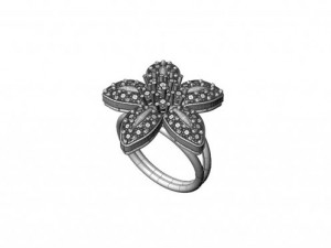 flower ring Modello di stampa 3D
