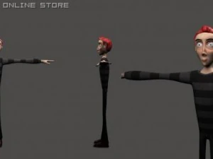 ragazzo dei cartoni animati Modello 3D