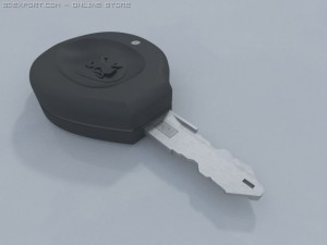 peugeot car key 3D 모델