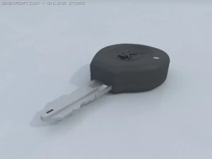 peugeot car key 3D Model