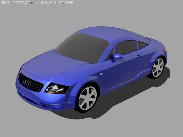 audi tt 3D Model .c4d .max .obj .3ds .fbx .stl .blend