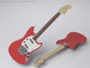 fender mustang electric guitar 3D Model