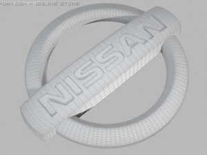 nissan badge Modelo 3D