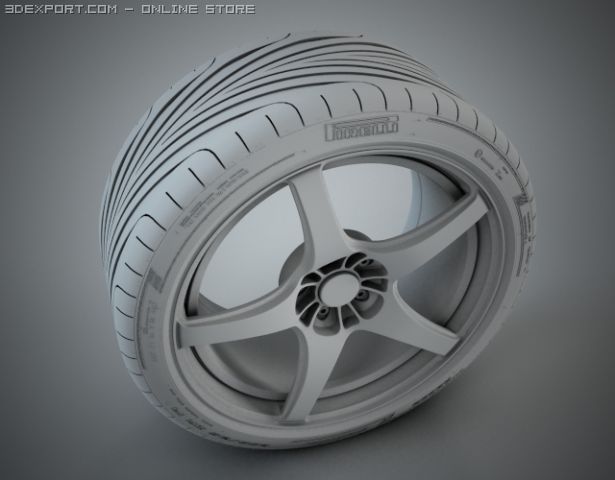 oz rim  pirelly pzero tyre Modelo 3D .c4d .max .obj .3ds .fbx .stl .blend 