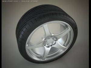 pneu oz aro pirelli p zero Modelo 3D