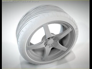 pneu oz aro pirelli p zero Modelo 3D