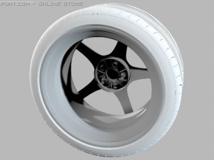 oz rim  pirelly pzero tyre Modelo 3D