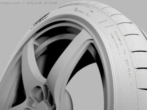 oz rim  pirelly pzero tyre Modelo 3D