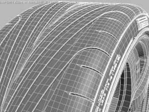oz rim  pirelly pzero tyre Modelo 3D