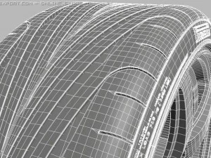 pneu oz aro pirelli p zero Modelo 3D